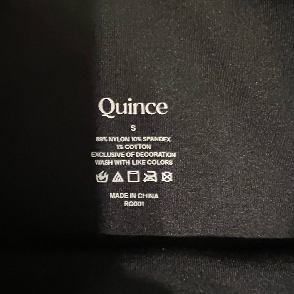 Black High-Waisted Shapewear Quince Compression Shaper Panties Set of 3 Small - Picture 3 of 3